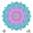 thumbnail image 1 of Detailed Mandala Beautiful Flower Design - 12" Vinyl Sticker Waterproof Decal, 1 of 1