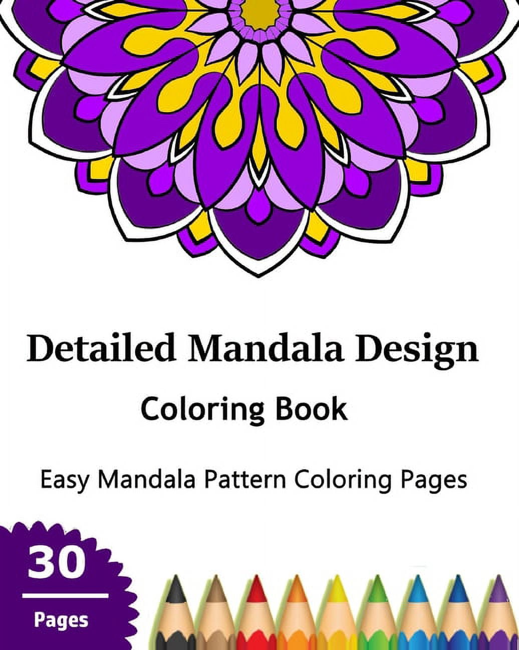 Simple Ornament Vector Art Mandala of Coloring Book Page for Adults. Easy  Mandala Coloring Book Pages for Adults, Ability to Relax, Brain Experiences  Stock Vector Image & Art - Alamy