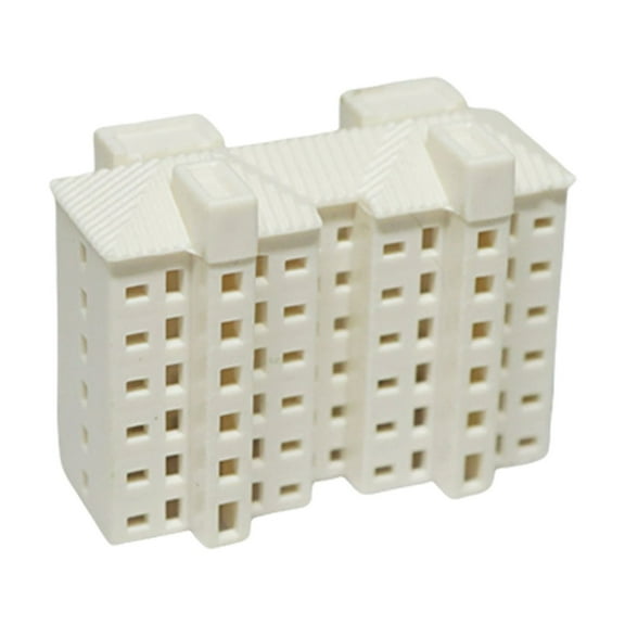 Detailed Miniature Apartment Structure Model 1/800s 1/500Scales Craft Building Unpainted Realistic Architecture Models