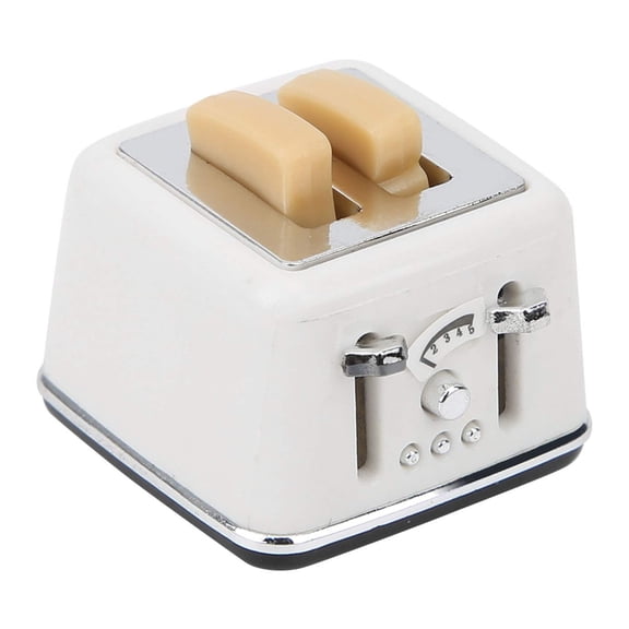 Detailed Miniature Toaster Model Figure For 1/12 Doll House Scene Safe Kids Play Kitchen Accessory Display Decoration