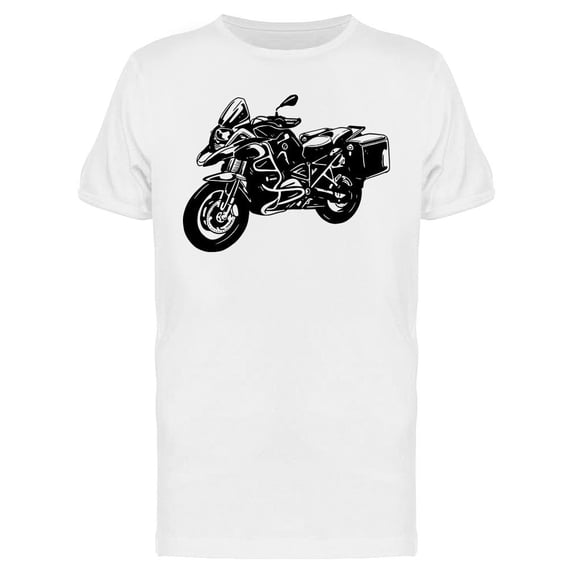 Detailed Motorcycle Design T-Shirt Men -Image by Shutterstock, Male 3X-Large