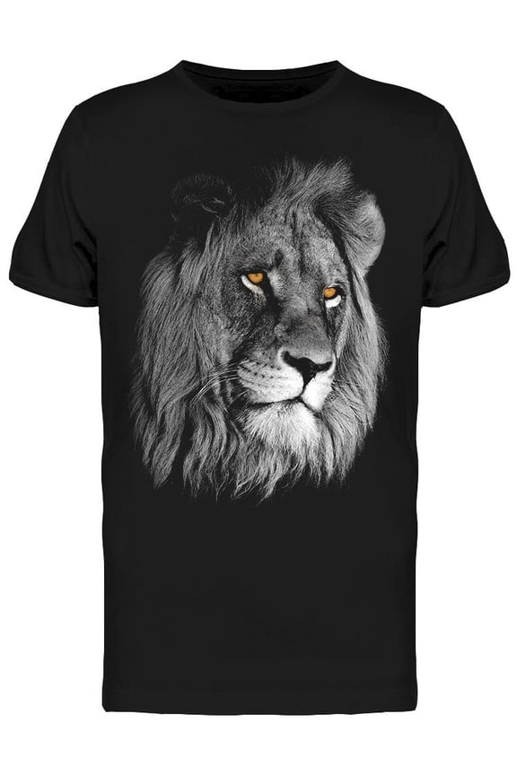 Detailed Portrait Of A Lion T-Shirt Men -Image by Shutterstock, Male Medium