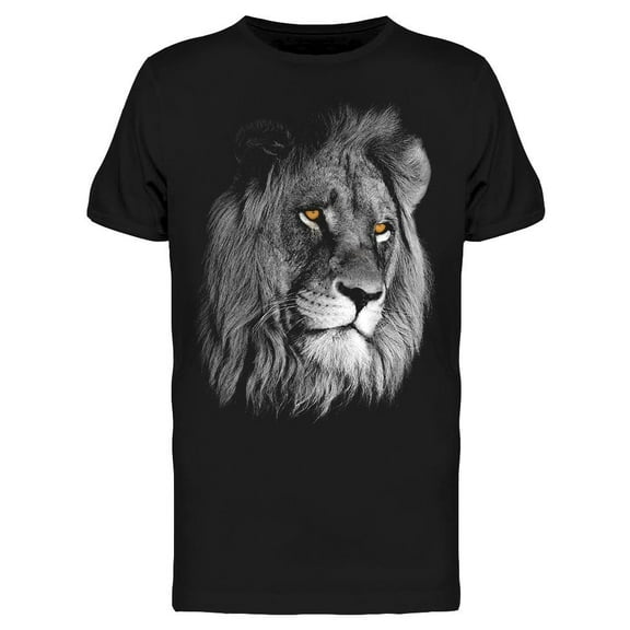Detailed Portrait Of A Lion T-Shirt Men -Image by Shutterstock, Male x-Large