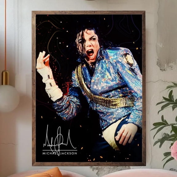 Detailed Portrait Realistic Pop Icon Wall Art Print V2, Unframed Poster