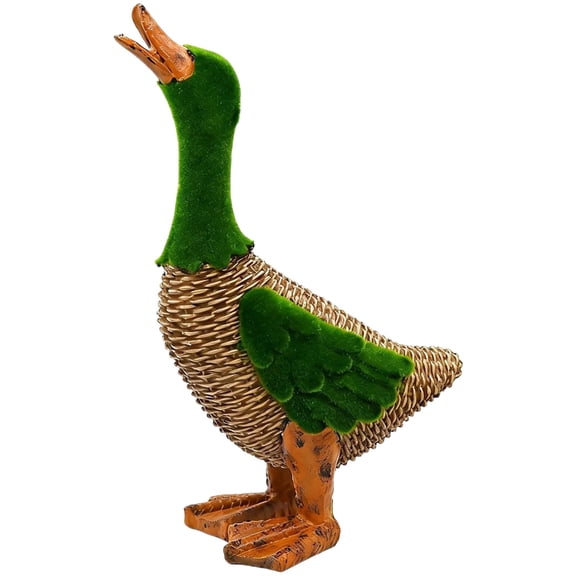 Detailed Resin Sleeping Fox Garden Statue With Flocking And Imitation Rattan Woven Textures Realistic Animal Decoration For Patio And Backyard (A)