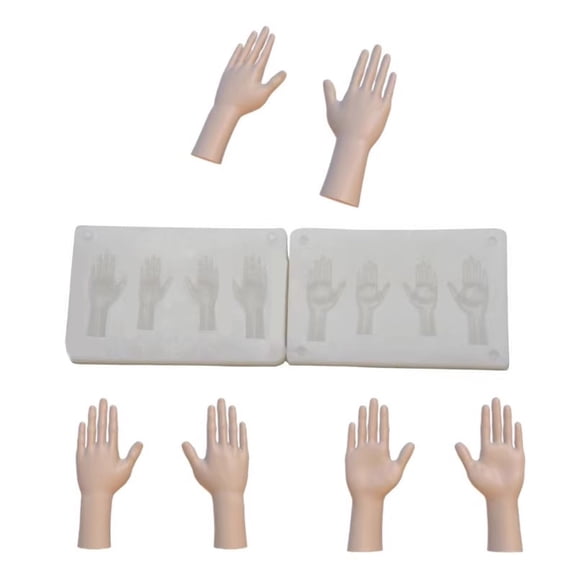 Creative Hand Palms Silicone Mould with Detailed Texture for Safe Crafting Personalize Accessories and Decoration