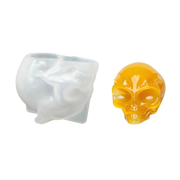 Detailed Silicone Skull For Handcraft Resin Jewelry Crafting Home Decoration Featuring Fashion