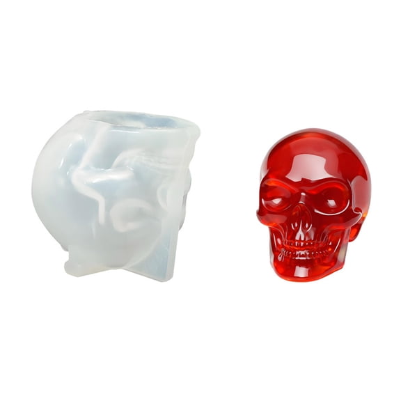 Detailed Silicone Skull Mould For Handcraft Resin Jewelry Crafting Home Decoration Gift Featuring Fashion