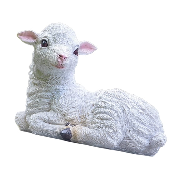 Detailed Small Resin Goat Figurine Multiple Poses Durability Lamb Statue Sheep Sculpture Ideal For Table top Shelf Display