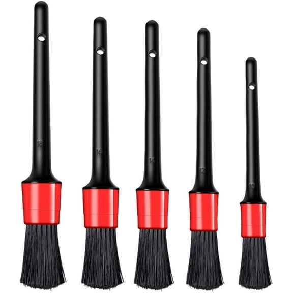 Detailing Brush Drill Brushes For Car Tire Dashboard Cleaning Detail Brush Set Auto Interior Exterior Cleaning Dry Wash Boars Hair Detailing Brush Ultra-soft Brushes For Vehicles Set Chemical-guys Car