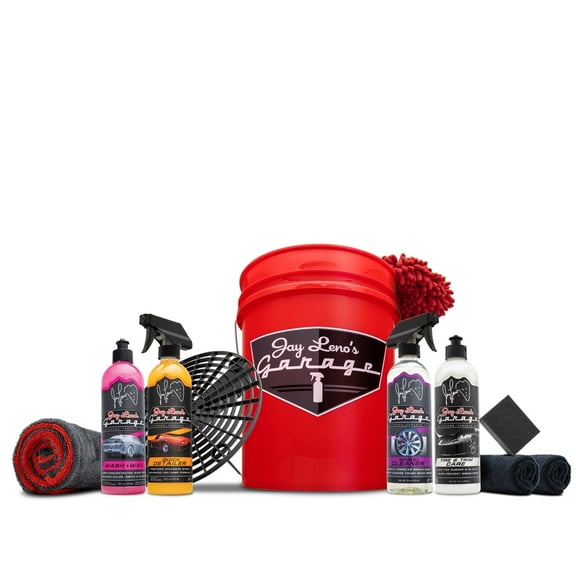 Jay Leno’s Garage Everyday Exterior Bucket Kit – Car & Truck Wash Detailing Set