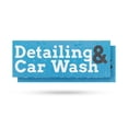 thumbnail image 1 of Detailing and Car Wash Vinyl Decal 2 Pack of 24 Inch x 9 Inch Weatherproof Heavy-Duty Adhesive Backing | Vehicle Cleaning Services, Polishing, Affordable Rates | Made in USA, 1 of 6
