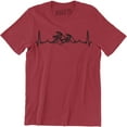 thumbnail image 1 of Details About Ocean Heartbeat Beach Lover Ocean Surfer Waves Graphic Men's T-Shirt, 1 of 4