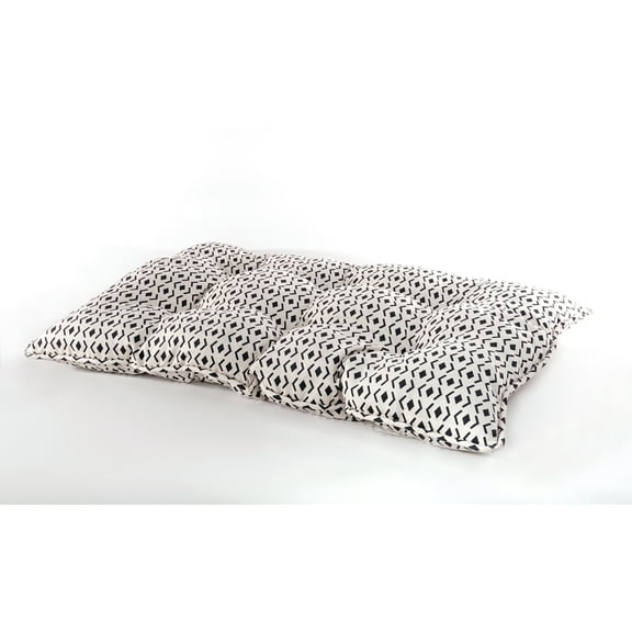 Details Luxury Printed Microsuede Tufted Pet Mat for Dogs and Cats - Durable, Comfortable, and Stylish Bedding for Small to Large Breeds