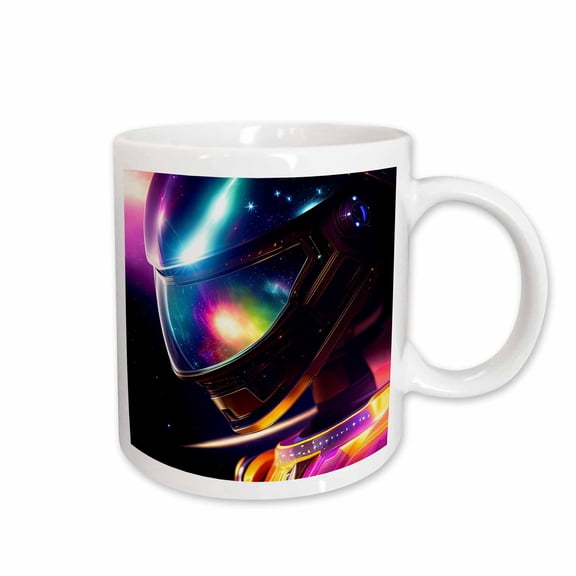 3drose, Details of a Colorful Fantasy Robot in Deep Space. Digital Art Gift, 11oz Mug