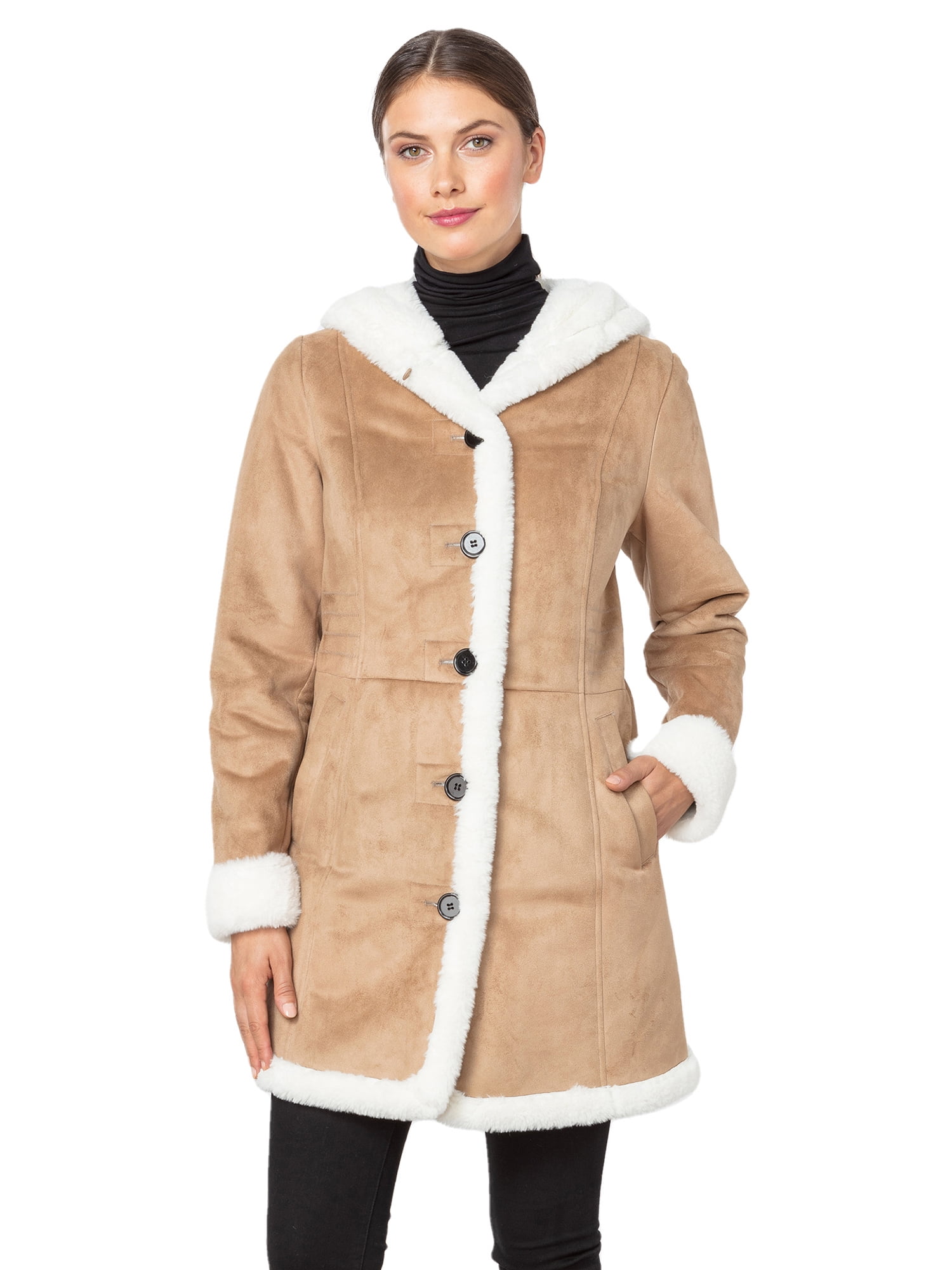 【Bellialeu】24fw Fluffy sherling coat Herrnalise Women's Faux Fur Coat Shearling Fluffy Fuzzy