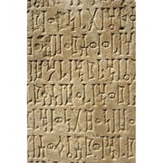 Details of Sabaean Inscriptions At The Awan Temple Poster Print, 24 x 38 - Large