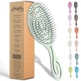 thumbnail image 1 of Detangle Hair Brush for Women & Men - Does not Pull - Straightening Brushes for Straight & Curly Hair - Unique Spiral Detangling Hairbrush - Green, 1 of 4