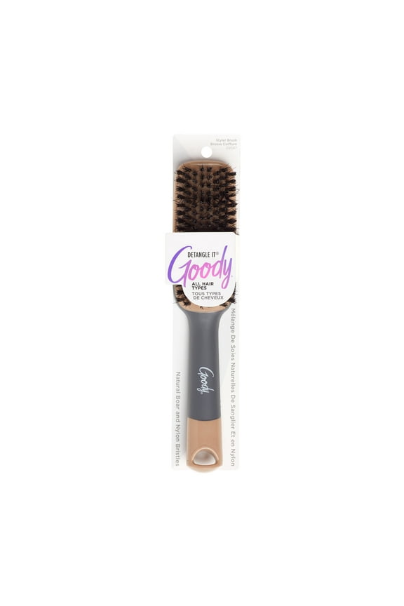 Detangle It Detangler Brush, Shine Boosting Soft Boar Bristles, All Hair Types, 1 Ct