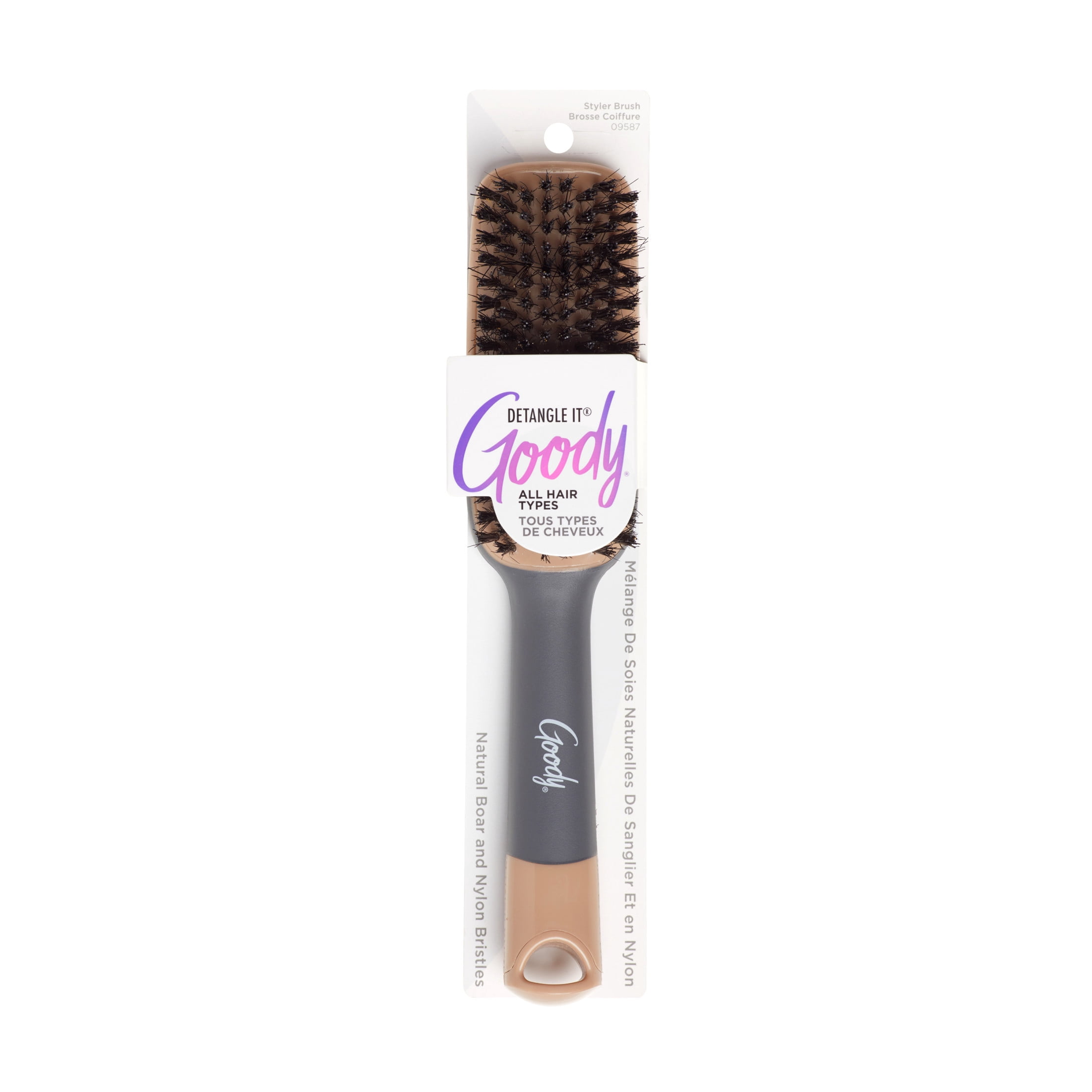 Goody Detangle It Detangler Brush, 1 Ct, Shine Boosting Boar