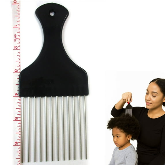 Detangle Metal Lift Hair Pick Piks Comb Wig Braid Hair Afro Man Tease Pocket Sz