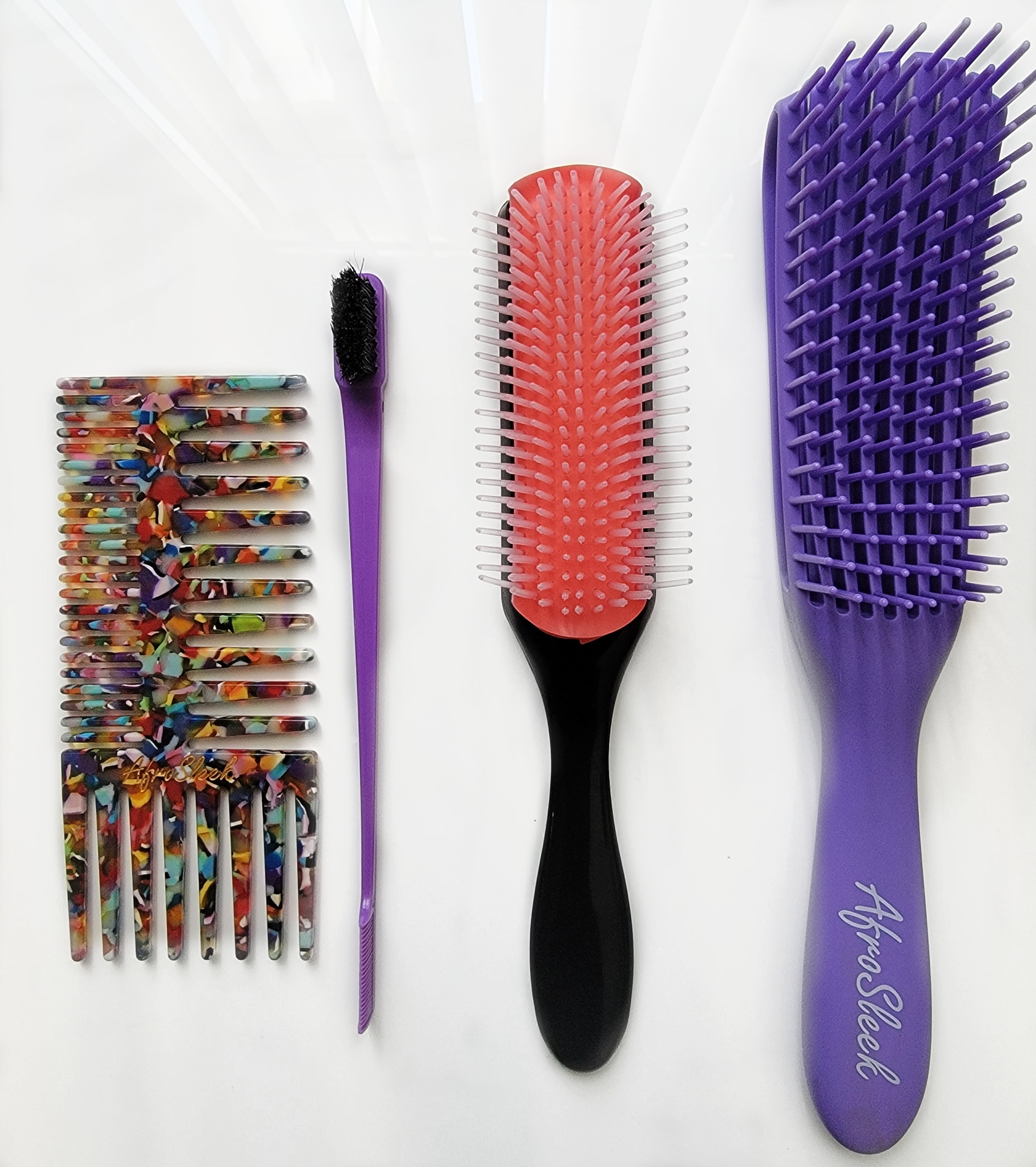 Detangle Tools Detangle tool kit - Brush and Comb set for natural hair - Walmart.com