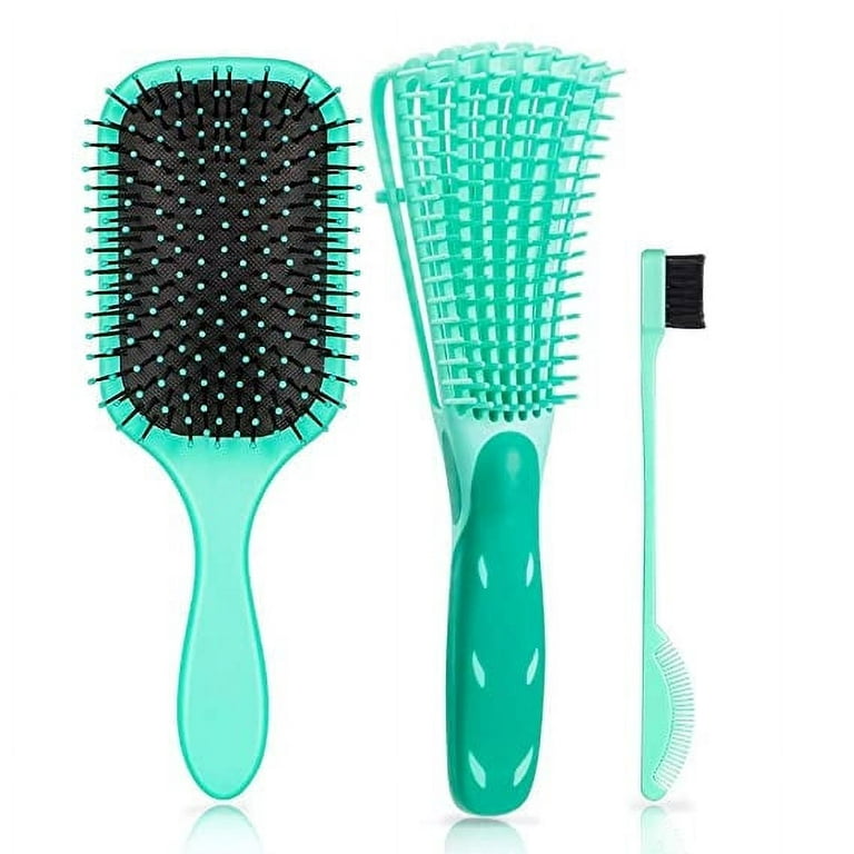 Detangler Brush , Curly Hair Brush Set: 2-Pack Hair Brush and 1