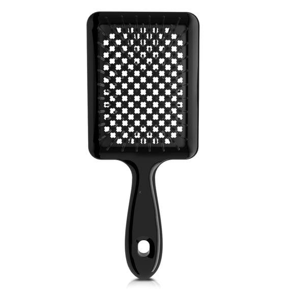 Detangler Brush for Wet & Dry Hair, Vented Cushion & Flexible Bristles Hair Brush with Ergonomic Handle, Gentle Anti-Breakage Detangling Comb for Thick & Curly Hair