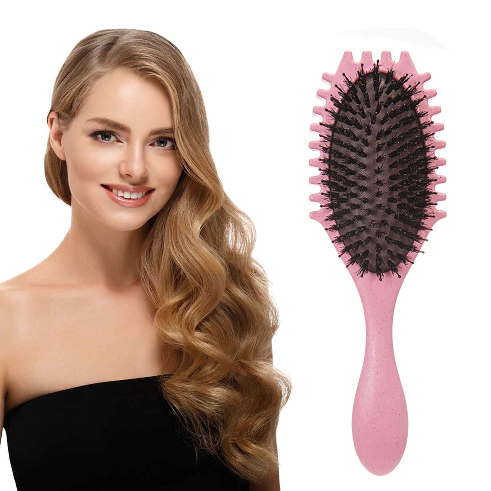 Detangler Hair Brush for Curly Hair, Boar Bristle Curly Hair Brush Hair Brush Styling Brush