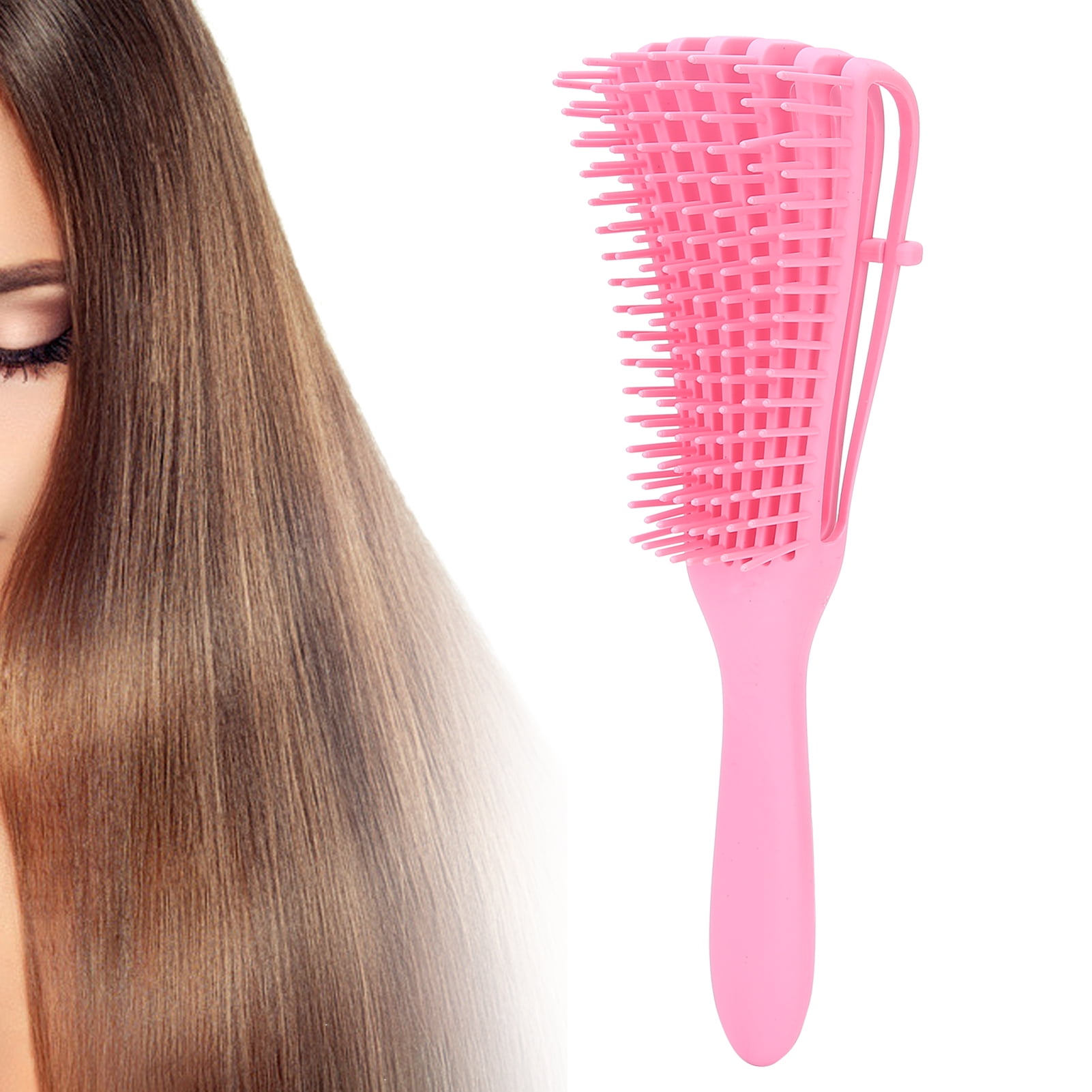 Detangler Hair Brush, Rubber Handle Hair Brush Ultra Soft With