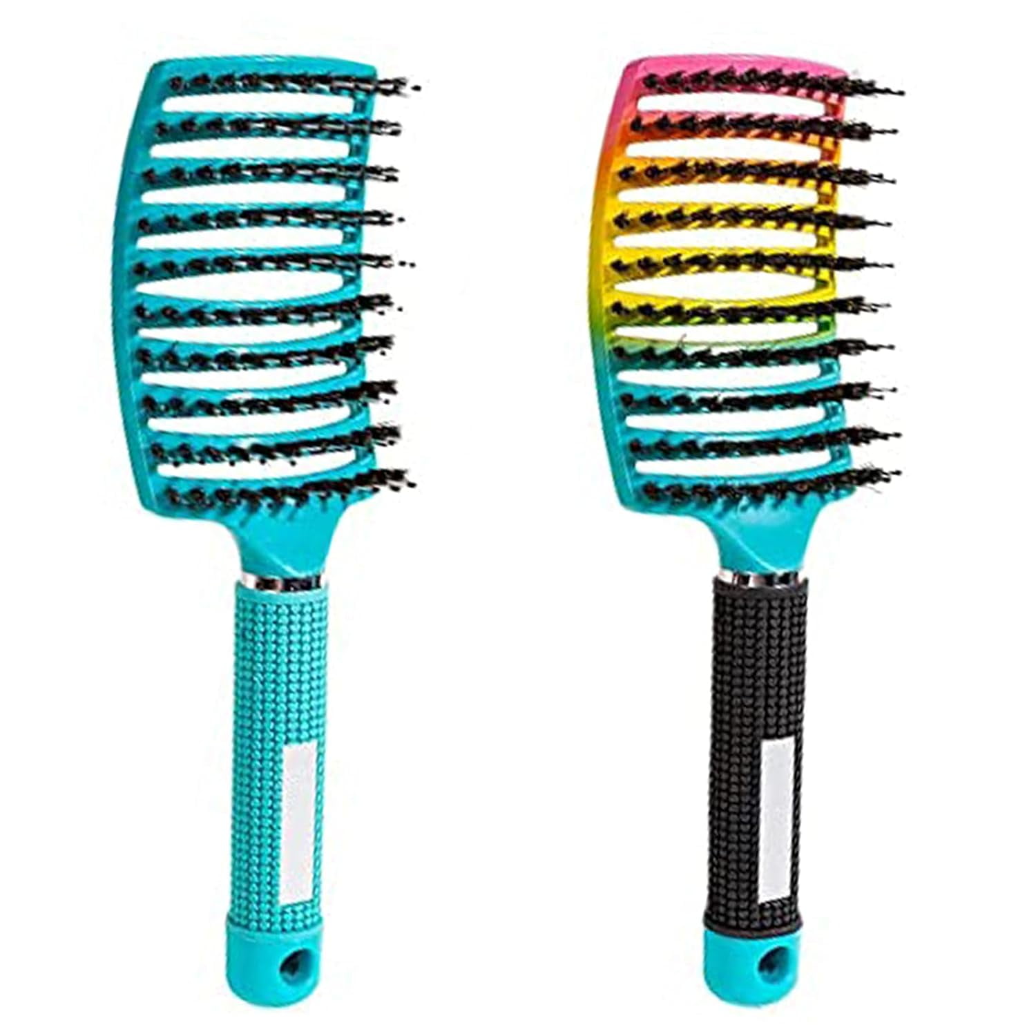 Detangling Brush, Curved and Vented for Wet or Dry Detangling Hair Brush for Men, Women & Kids‘ Long, Thick, Thin, Curly & Tangled Hair (Colorful)