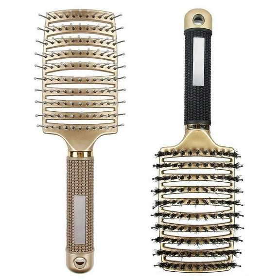 Detangling Brush, Curved and Vented for Wet or Dry Detangling Hair Brush for Men, Women & Kids’ Long, Thick, Thin, Curly & Tangled Hair