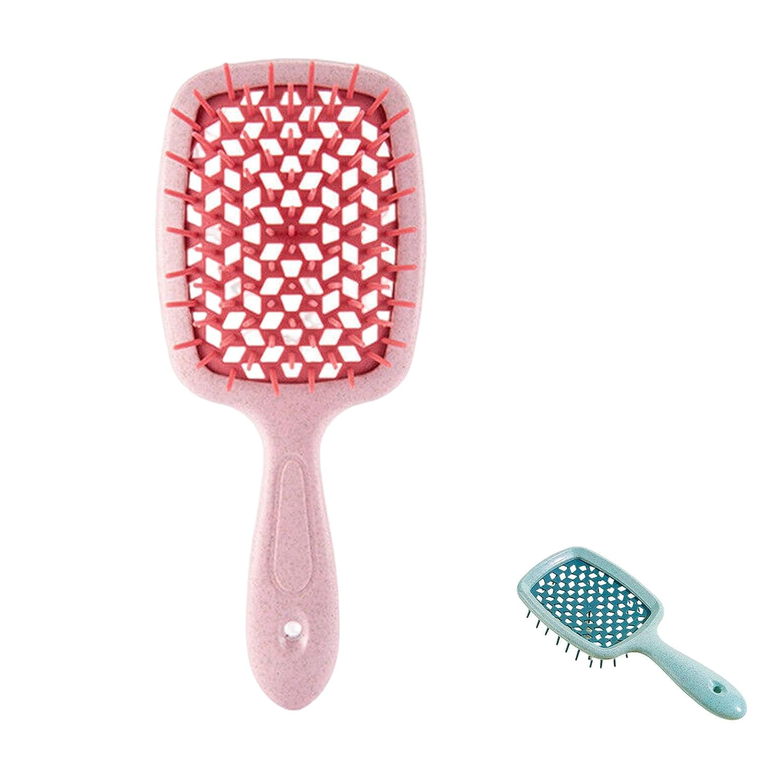 Detangling Brush for Curly Hair, Scalp Massage Paddle Brush Comb Curved