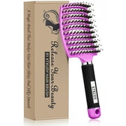 Detangling Hair Brush - Easy Tames Tangles & Knots for All Hair Types - Hairbrush For Kids & Adults