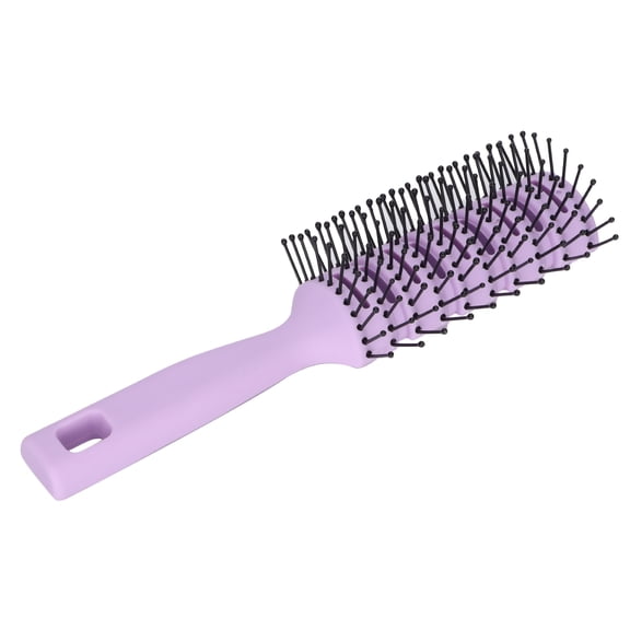 Detangling Hair Brush, Vented Hair Brush Round Teeth Hollow Back  For Hair Care Purple