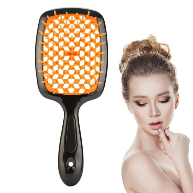 Detangling scalp brush, untwisted hair brush, with flexible bristles