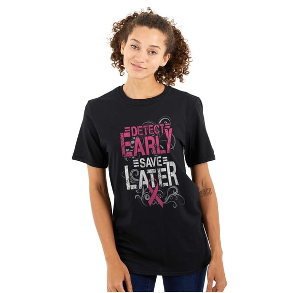 Detect Early Save Later Support Women's Graphic T Shirt Tees Brisco Brands X