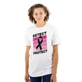 thumbnail image 1 of Detect Protect Breast Cancer Aware Women's Plus Size Graphic Tee Brisco Brands 2X, 1 of 5