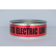 Detectable Underground Tape - Caution Buried Electric Line Below - Red - 3" X 1000 Ft Roll 8 Roll/Case