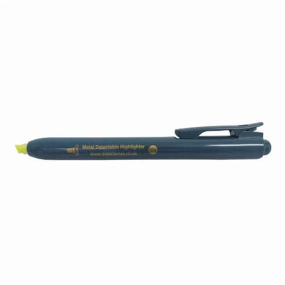Detectamet Detectable Highlighter, Yellow Ink, Chisel Tip, PK5 150-A05-P05-A08