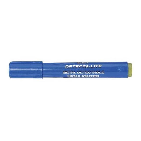 Detectapro Metal Detectable Highlighter, Yellow Color Family, 10 PK HLPENYL