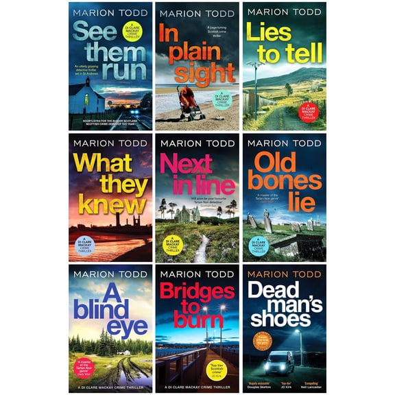 Detective Clare Mackay Series By Marion Todd 9 Books Collection Set - Fiction - Paperback
