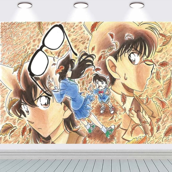 Detective Conan Case Closed school Taspestry Wall Decor Background Backdrop Party Supplies Banner Poster Decor Decorations