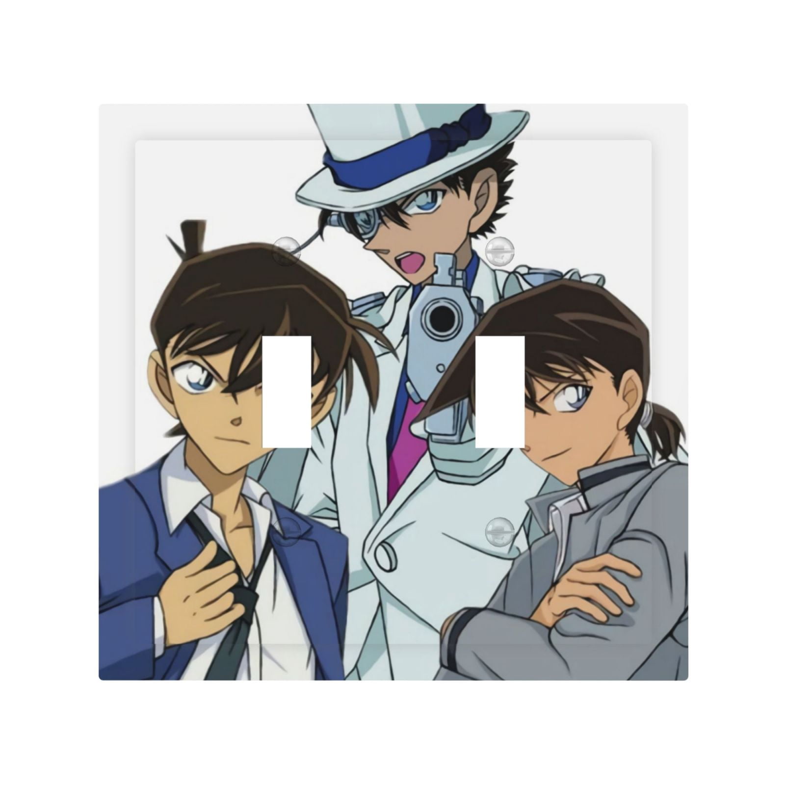 Detective Conan Modern Two-Way Toggle Switch Panel，Made Of Pc，Dustproof ...