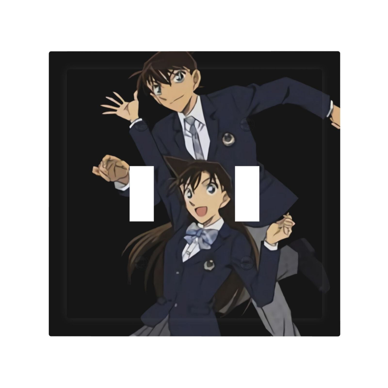 Detective Conan Modern Two-Way Toggle Switch Panel，Made Of Pc，Dustproof ...