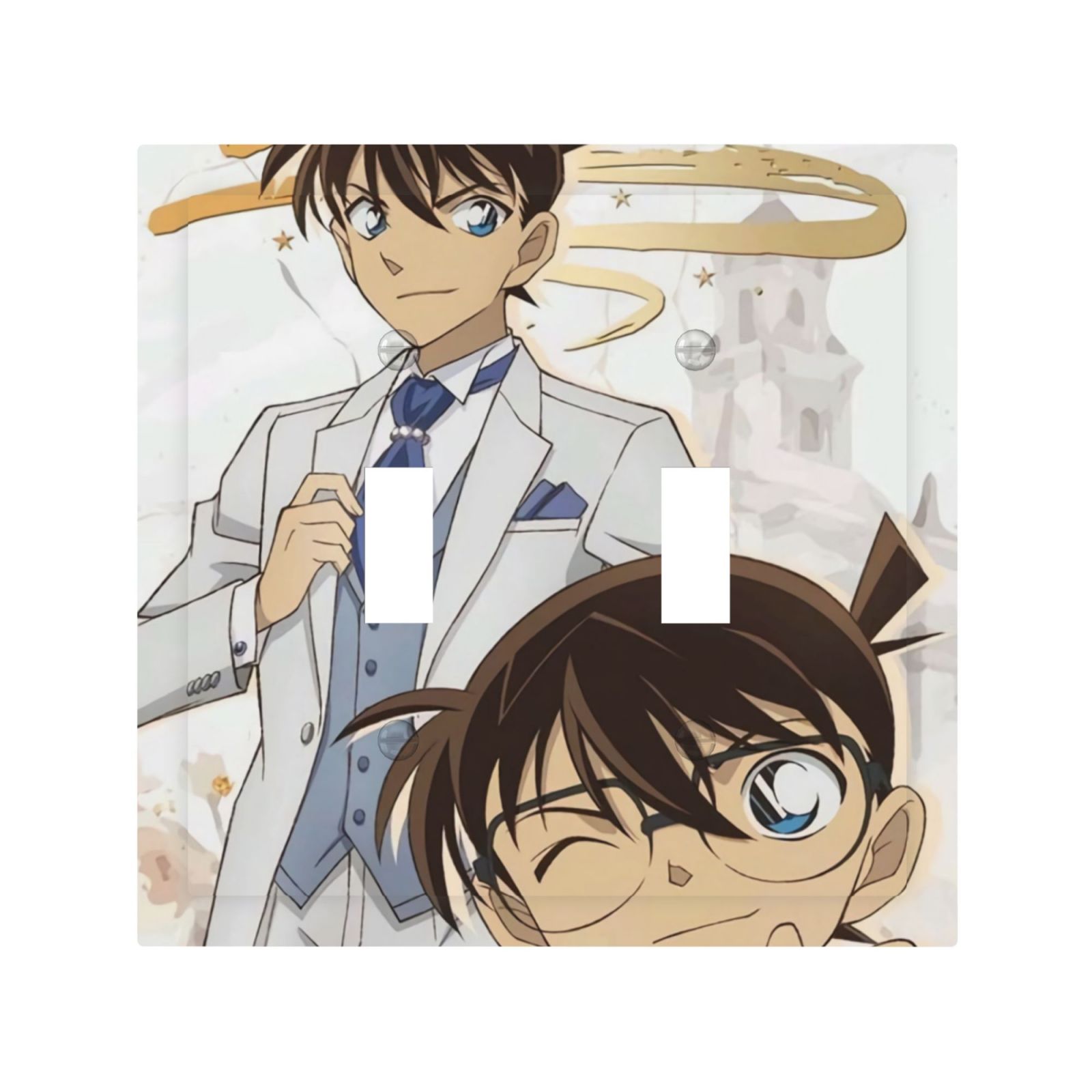 Detective Conan Modern Two-Way Toggle Switch Panel，Made Of Pc，Dustproof ...