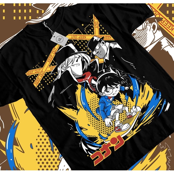Detective Conan T-shirt Detective Conan,Detective,Anime Tee,Case Closed All Size