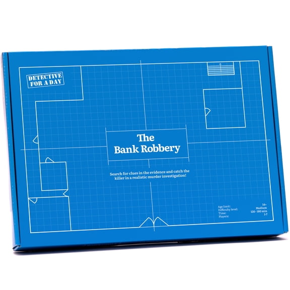 Detective For A Day: The Bank Robbery - Interactive Crime Investigation Party Game, Solve A Realistic Heist Mystery Case At Home, Catch The Thief