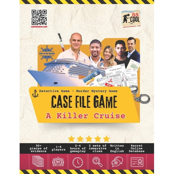 Aacool Detective Games Detective Game - Murder Mystery Game - A Killer Cruise: An unsolved cold case file - Can you solve the crime?, (Paperback)