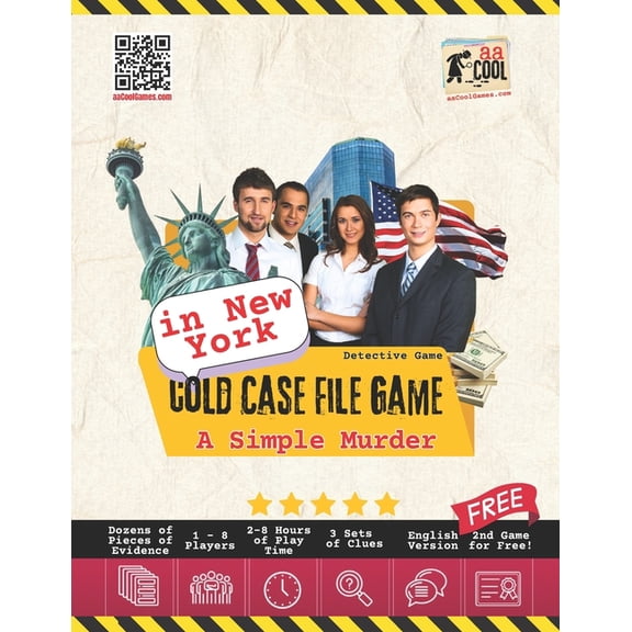 Detective Game - Murder Mystery Game - A Simple Murder in New York: An unsolved cold case file - Can you solve the crime, (Paperback)